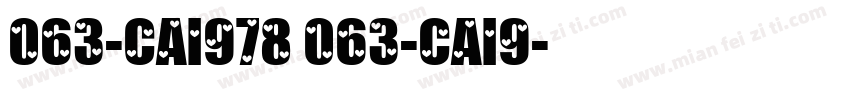 063-CAI978 063-CAI9字体转换